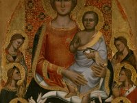 GG 1  GG 1, Niccolò di Pietro Gerini (tätig 1368-1414) - Werkstatt, Madonna mit Kind, umgeben von Engeln, um 1385-90, Holz, 103,7 x 68,6 cm